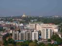 View of Shwedagon Pagoda from the Sky Bistro