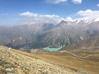 Uitzicht op Big Almaty lake