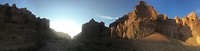 Zonsondergang in Charyn Canyon