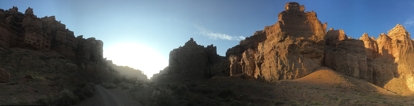 Zonsondergang in Charyn Canyon
