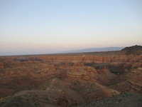 Zicht op de Charyn Canyon