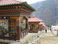 Hydropower gebedsmolens in Namche
