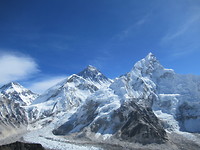 Everest, Nuptse en de Khumbu gletsjer