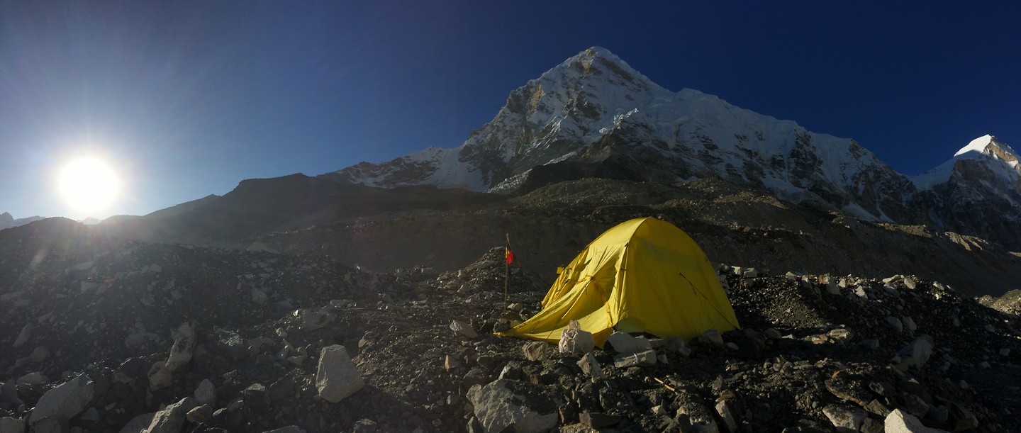 Glamping op het basiskamp van Everest