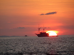 Zonsondergang  gemaakt door Johan.