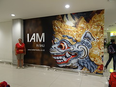 Gearriveerd op Bali airport.