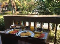 Ontbijtje op het terras