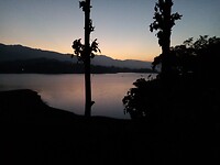 Zonsopkomst vanuit de hotelkamer