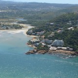 Uitzicht op het meer in Knysna