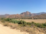 Uitzicht op weg naar Calitzdorp