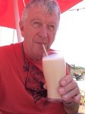 Milkshake met koffiesmaak en rum!