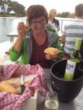 Picknick op de boot
