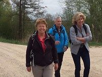 Ook mijn wandelmaatjes genieten.