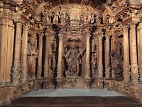 Mooi houtsnijwerk in de Cathedral