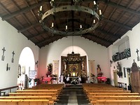 Binnen in de kerk van Palas de Rei