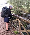 Onderweg een van de vele beekjes