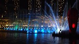 Marina Bay laser show op het water