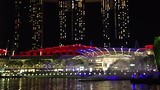 Derde vervolg van de laser/lichtshow op het water Marine Bay