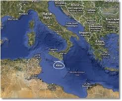 ligging van Malta