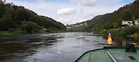 Fietsen langs de Elbe