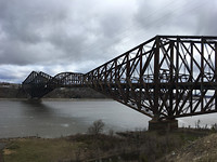 Een van de mooiste bruggen die we gezien hebben  (Québec-city)