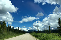 Laatste stukje highway 37 naar Yukon
