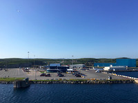 Aankomst in de haven van Channel - Port aux Basques