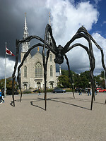 Op het plein voor de National Gallery of Canada