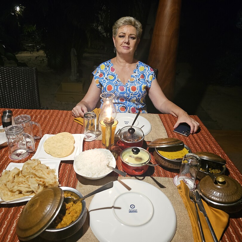 Diner by candlelight