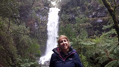 Jolien bij Erskine Falls