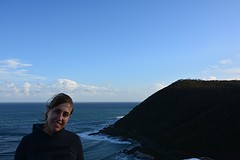 Jolien bij Teddy's Lookout - Lorne
