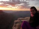 grand canyon bij schemering: koud maar mooi