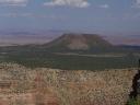 de vulkaan die van invloed was op de grand canyon