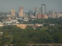 van bovenaf uitzicht op oklahoma city