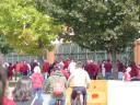 opweg naar het stadion