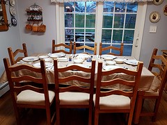 Obe of the dinner tables