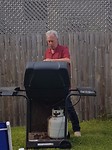 Grandpa does the grilling
