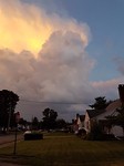 A thunderstorm entering