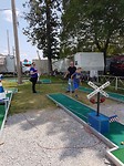 Playing a round of Mini Golf
