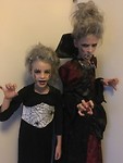 Esmee and Jill ready for Halloween