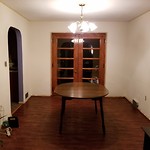 Dining room before painting