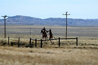Iron art along the highway
