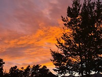 A beautiful red sky