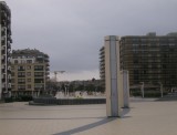 Toegang tot de boulevard in De Panne