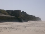 Strand van Sangatte met eerste rotskust