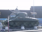 De plaatselijke tank in St. Aubin