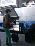 De aankomst van de dames in Bilbao