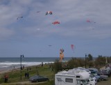 De vliegers op het strand van La Isla