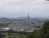 De Kathedraal van Gijón op afstand