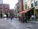 Een van de vele binnenpleintjes in Gijón